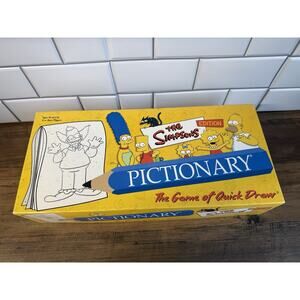 Vtg 2002 THE SIMPSONS PICTIONARY EDITION GAME - COMPLETE